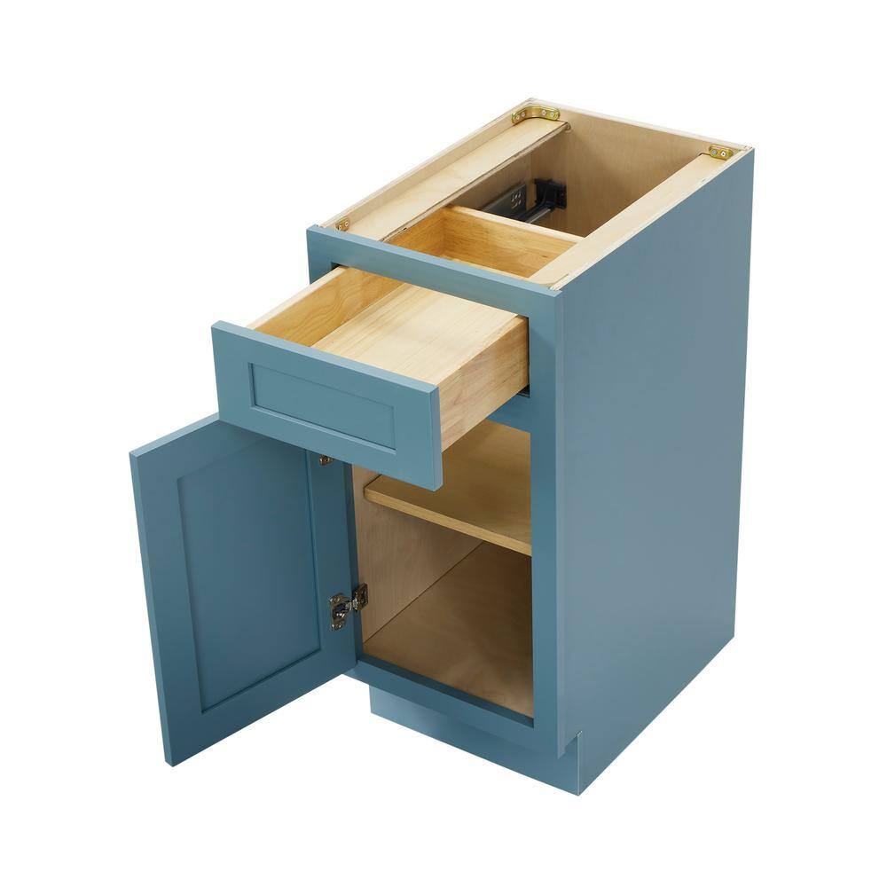 Vanity Art 15 in. W x 21 in. D x 32.5 in. H 1-Drawer Bath Vanity Cabinet Only in Sea Green