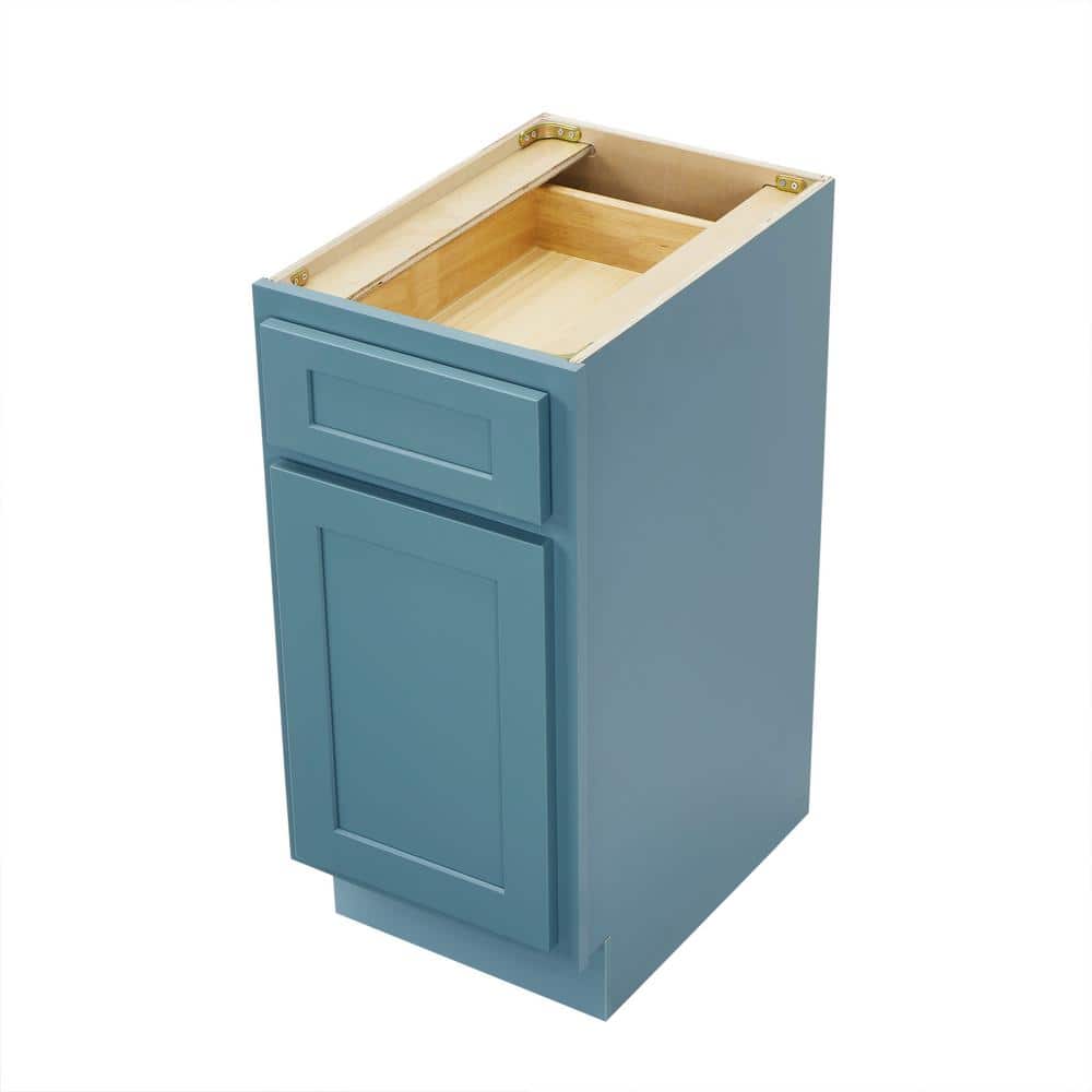 Vanity Art 15 in. W x 21 in. D x 32.5 in. H 1-Drawer Bath Vanity Cabinet Only in Sea Green