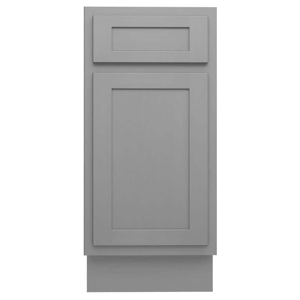 Vanity Art 15 in. W x 21 in. D x 32.5 in. H 1-Drawer Bath Vanity Cabinet without Top in Silver
