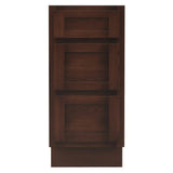 Vanity Art 15 in. W x 21 in. D x 32.5 in. H 3-Drawers Bath Vanity Cabinet Only in Brown