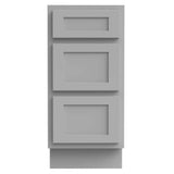 Vanity Art 15 in. W x 21 in. D x 32.5 in. H 3-Drawers Bath Vanity Cabinet Only in Gray