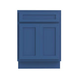 Vanity Art 24 in. W x 21 in. D x 32.5 in. H 2-Doors Bath Vanity Cabinet without Top in Blue