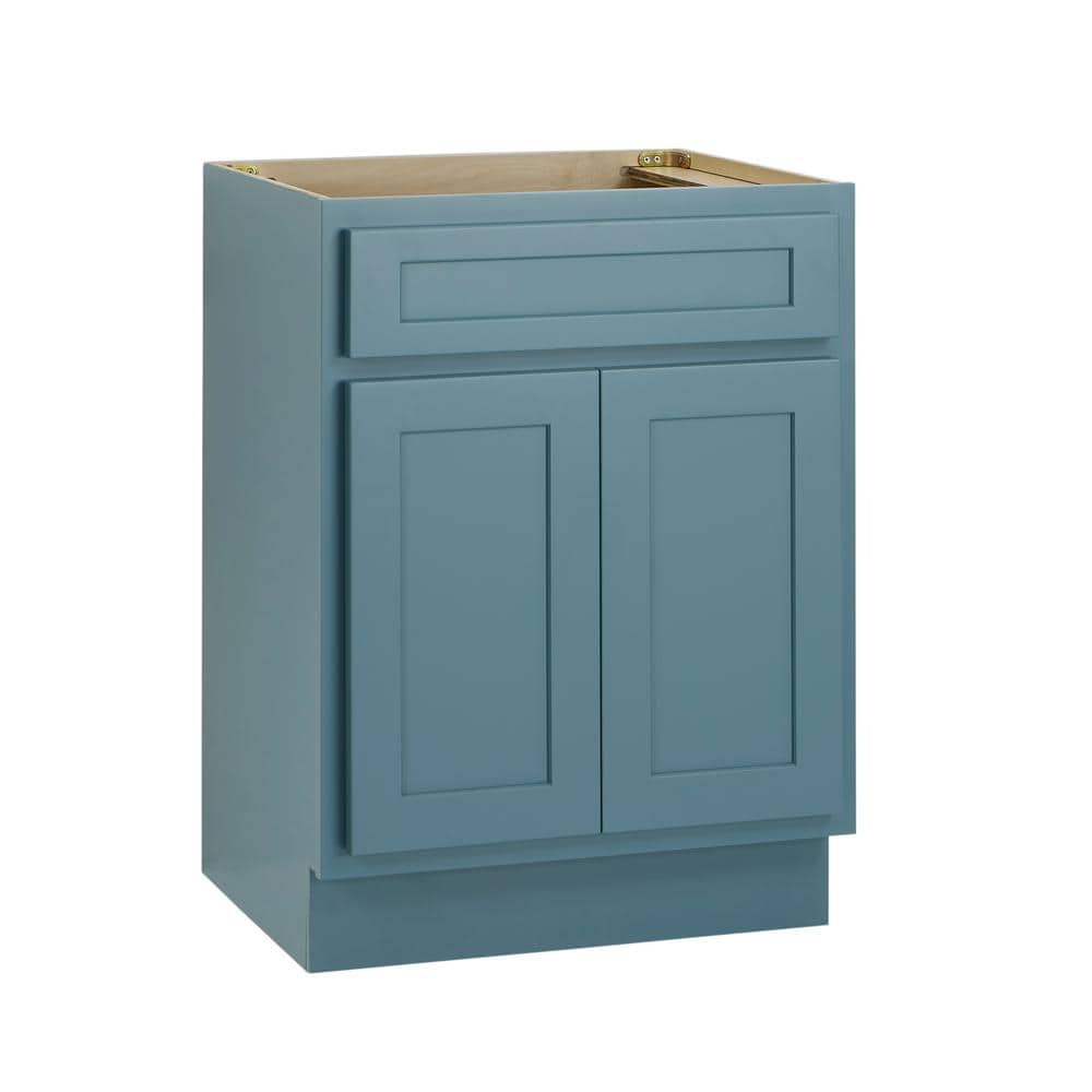Vanity Art 24 in. W x 21 in. D x 32.5 in. H 2-Doors Bath Vanity Cabinet Only in Sea Green