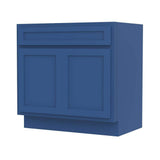 Vanity Art 30 in. W x 21 in. D x 32.5 in. H 2-Doors Bath Vanity Cabinet without Top in Blue