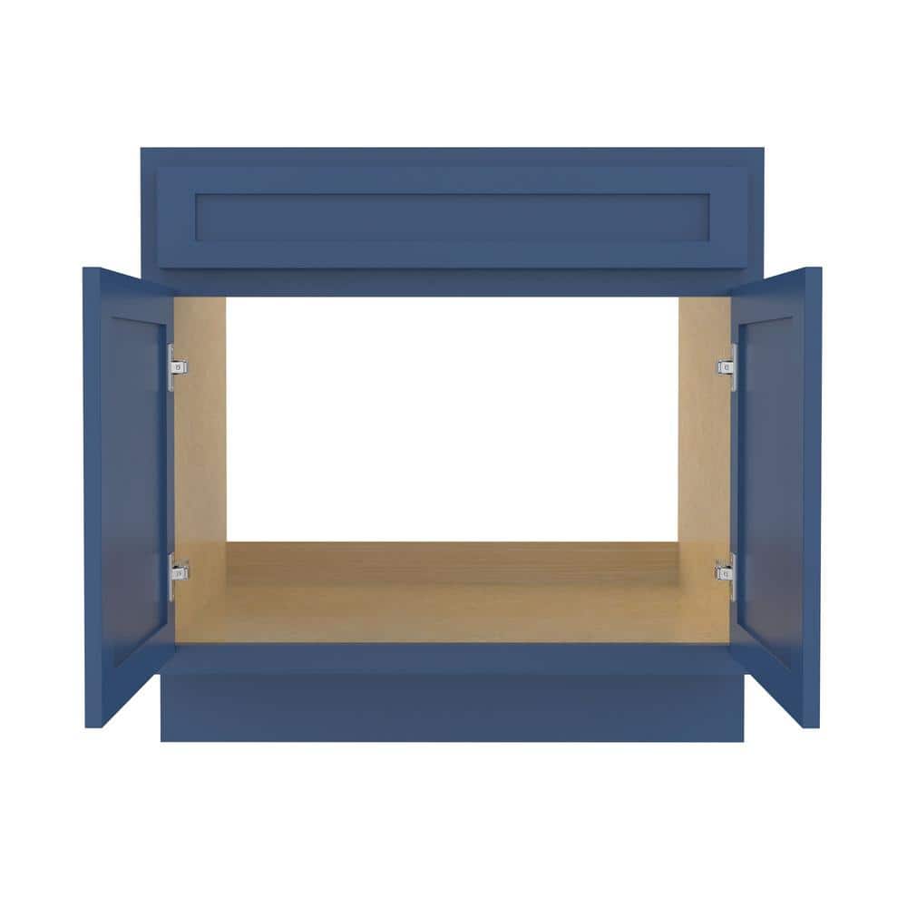 Vanity Art 30 in. W x 21 in. D x 32.5 in. H 2-Doors Bath Vanity Cabinet without Top in Blue