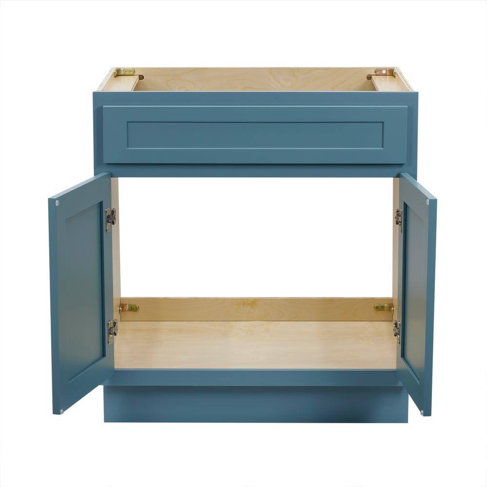 Vanity Art 30 in. W. x 21 in. D x 32.5 in. H 2-Doors Bath Vanity Cabinet Only in Sea Green