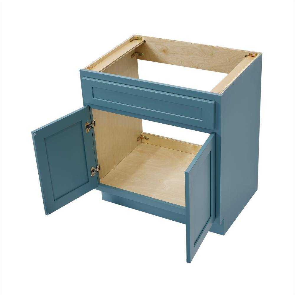 Vanity Art 30 in. W. x 21 in. D x 32.5 in. H 2-Doors Bath Vanity Cabinet Only in Sea Green