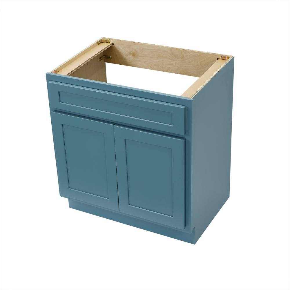 Vanity Art 30 in. W. x 21 in. D x 32.5 in. H 2-Doors Bath Vanity Cabinet Only in Sea Green