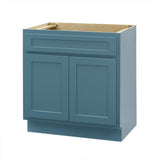 Vanity Art 30 in. W. x 21 in. D x 32.5 in. H 2-Doors Bath Vanity Cabinet Only in Sea Green