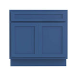 Vanity Art 33 in. W x 21 in. D x 32.5 in. H 2-Doors Bath Vanity Cabinet without Top in Blue