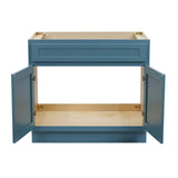 Vanity Art 36 in. W x 21 in. D x 32.5 in. H 2-Doors Bath Vanity Cabinet Only in Sea Green