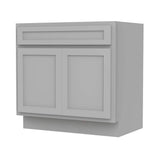 Vanity Art 39 in. W x 21 in. D x 32.5 in. H 2-Doors Bath Vanity Cabinet Only in Gray - Unassembled