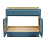 Vanity Art 39 in. W x 21 in. D x 32.5 in. H 2-Doors Bath Vanity Cabinet Only in Sea Green