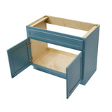 Vanity Art 39 in. W x 21 in. D x 32.5 in. H 2-Doors Bath Vanity Cabinet Only in Sea Green