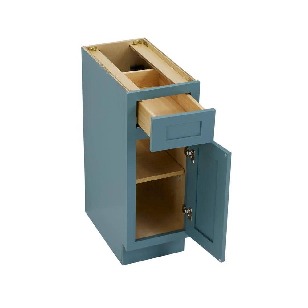Vanity Art 12 in. W x 21 in. D x 32.5 in. H 1-Drawer Bath Vanity Cabinet Only in Sea Green