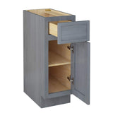 Vanity Art 12 in. W. x 21 in. D x 32.5 in. H 1-Drawer Bath Vanity Cabinet Only in Smoky Gray
