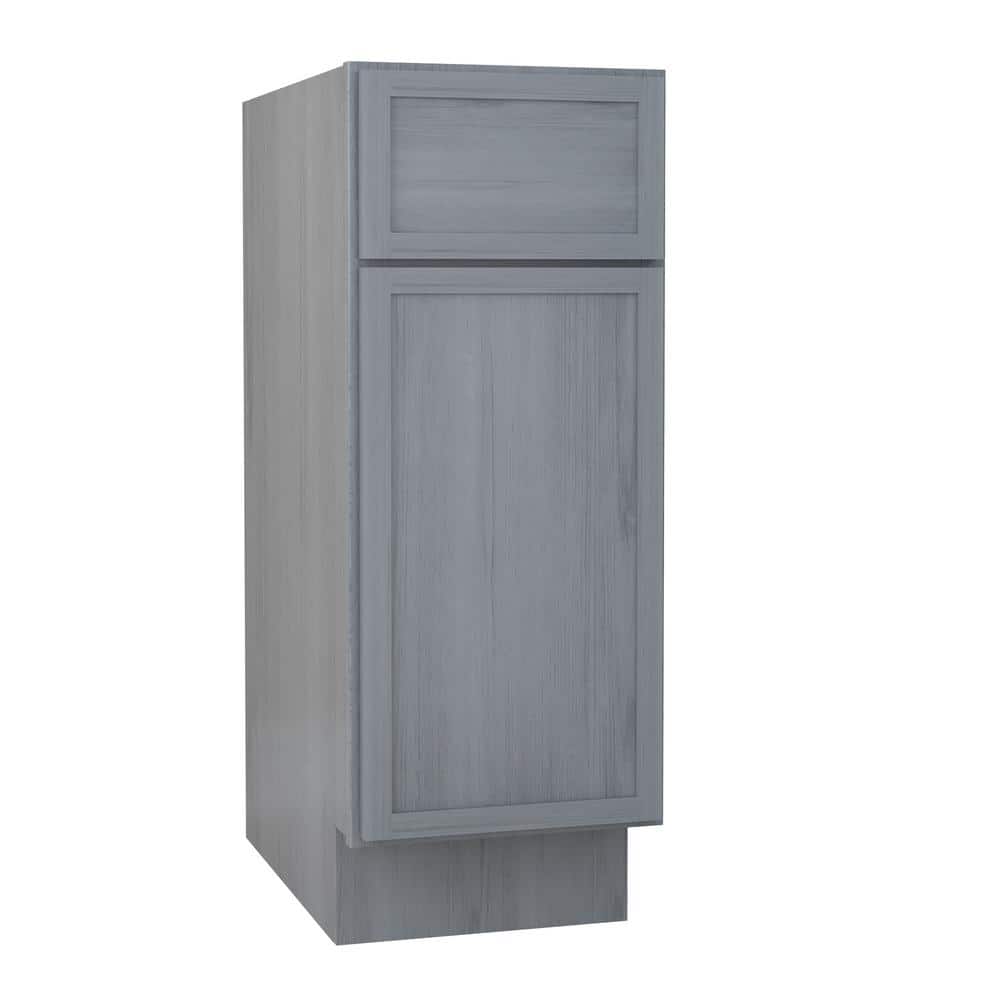 Vanity Art 12 in. W. x 21 in. D x 32.5 in. H 1-Drawer Bath Vanity Cabinet Only in Smoky Gray