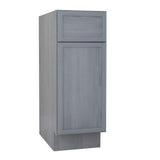 Vanity Art 12 in. W. x 21 in. D x 32.5 in. H 1-Drawer Bath Vanity Cabinet Only in Smoky Gray