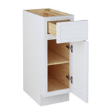 Vanity Art 12 in. W x 21 in. D x 32.5 in. H 1-Drawer Bath Vanity Cabinet Only in White