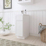 Vanity Art 12 in. W x 21 in. D x 32.5 in. H 1-Drawer Bath Vanity Cabinet Only in White