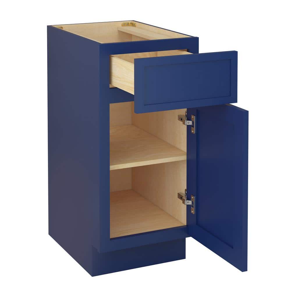 Vanity Art 15 in. W x 21 in. D x 32.5 in. H 1-Drawer Bath Vanity Cabinet Only in Blue