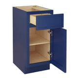 Vanity Art 15 in. W x 21 in. D x 32.5 in. H 1-Drawer Bath Vanity Cabinet Only in Blue