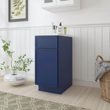 Vanity Art 15 in. W x 21 in. D x 32.5 in. H 1-Drawer Bath Vanity Cabinet Only in Blue