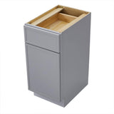 Vanity Art 15 in. W x 21 in. D x 32.5 in. H 1-Drawer Bath Vanity Cabinet Only in Gray
