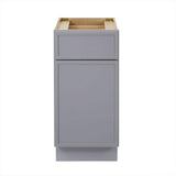 Vanity Art 15 in. W x 21 in. D x 32.5 in. H 1-Drawer Bath Vanity Cabinet Only in Gray