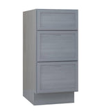 Vanity Art 15 in. W x 21 in. D x 32.5 in. H 3-Drawers Bath Vanity Cabinet Only in Smoky Gray