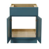 Vanity Art 24 in. W x 21 in. D x 32.5 in. H 2-Doors Bath Vanity Cabinet without Top in Sea Green