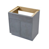 Vanity Art 30 in. W x 21 in. D x 32.5 in. H 2-Doors Bath Vanity Cabinet without Top in Smoky Gray