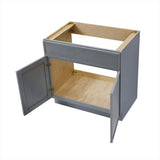 Vanity Art 33 in. W x 21 in. D x 32.5 in. H 2-Doors Bath Vanity Cabinet without Top in Smoky Gray
