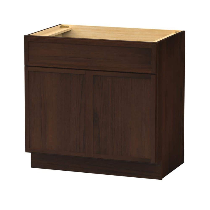 Vanity Art 36 in. W x 21 in. D x 32.5 in. H 2-Doors Bath Vanity Cabinet without Top in Brown