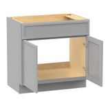 Vanity Art 36 in. W x 21 in. D x 32.5 in. H 2-Doors Bath Vanity Cabinet without Top in Gray