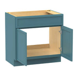 Vanity Art 39 in. W x 21 in. D x 32.5 in. H 2-Doors Bath Vanity Cabinet without Top in Sea Green
