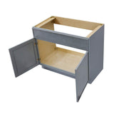 Vanity Art 39 in. W x 21 in. D x 32.5 in. H 2-Doors Bath Vanity Cabinet without Top in Smoky Gray