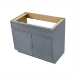 Vanity Art 39 in. W x 21 in. D x 32.5 in. H 2-Doors Bath Vanity Cabinet without Top in Smoky Gray