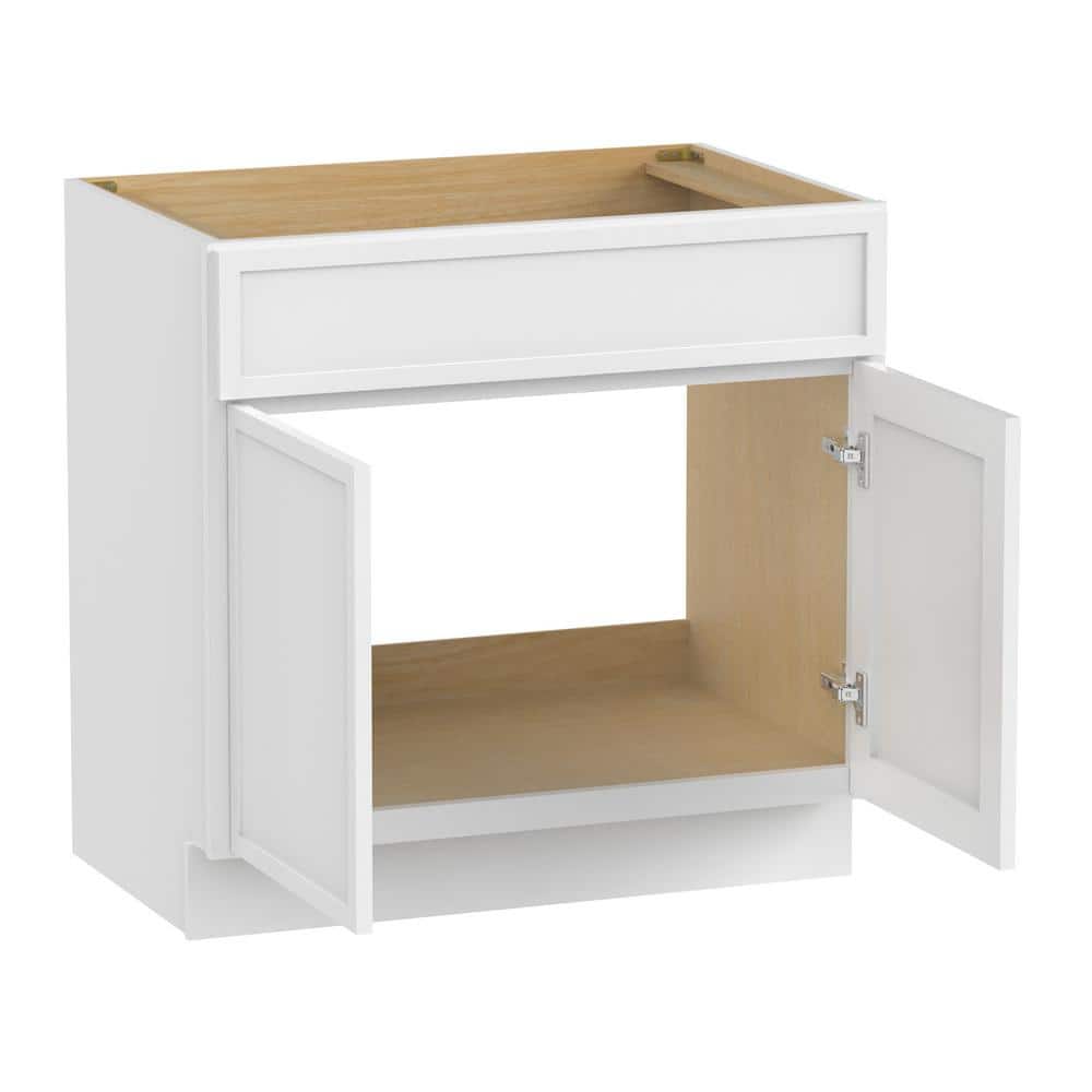 Vanity Art 39 in. W x 21 in. D x 32.5 in. H 2-Doors Bath Vanity Cabinet without Top in White