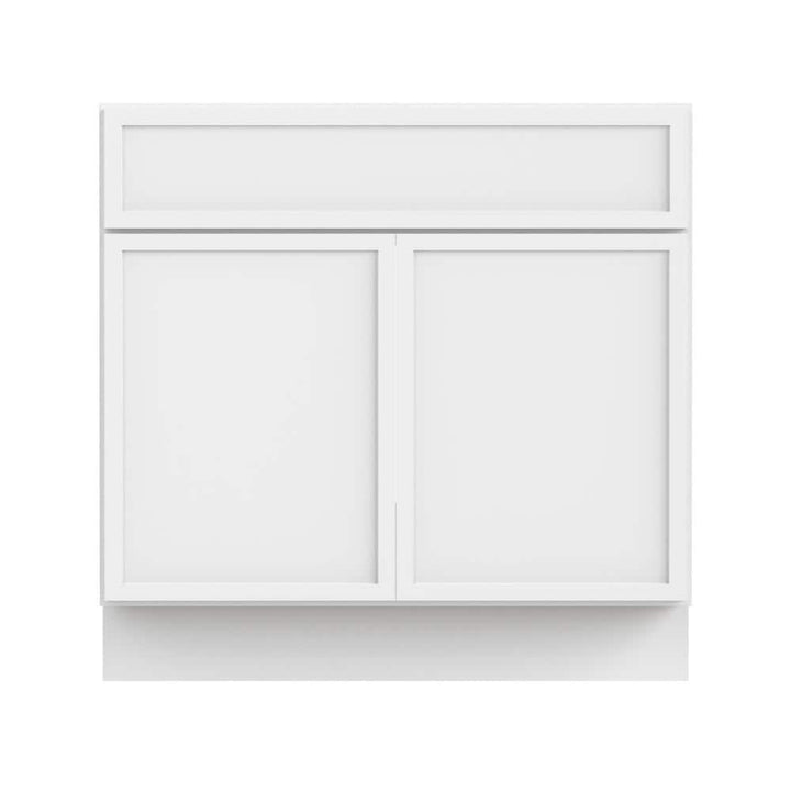 Vanity Art 39 in. W x 21 in. D x 32.5 in. H 2-Doors Bath Vanity Cabinet without Top in White