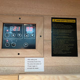 Vanity Art 2-Person Extendable Indoor FAR Infrared Sauna Bluetooth Compatible with 6-Carbon Heaters