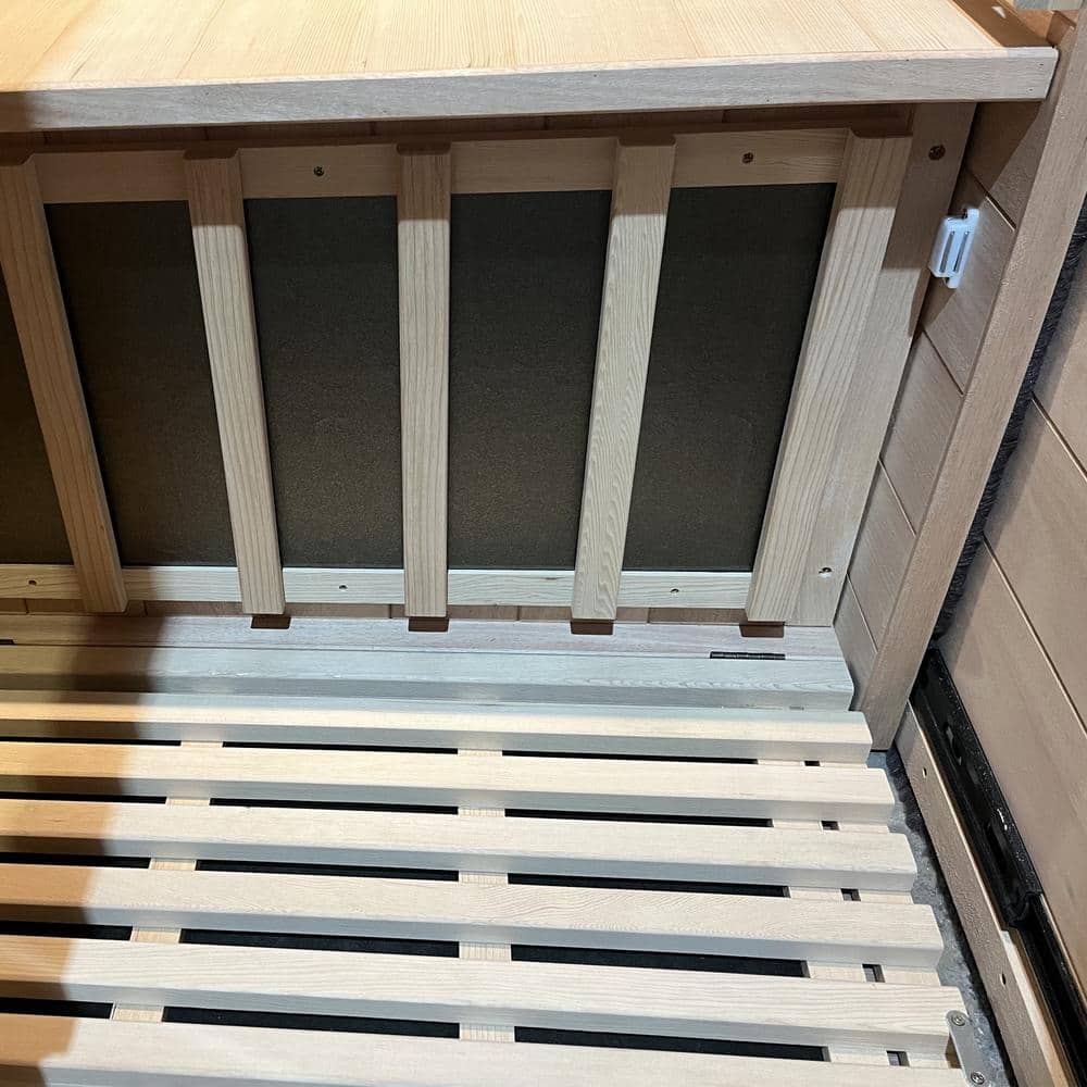 Vanity Art 2-Person Extendable Indoor FAR Infrared Sauna Bluetooth Compatible with 6-Carbon Heaters