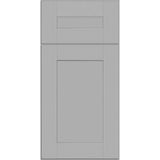 Contractor Express Cabinets Arlington Veiled Gray Plywood Shaker Stock Assembled Base Kitchen Cabinet Soft Close 24 in W x 24 in D x 34.5 in H