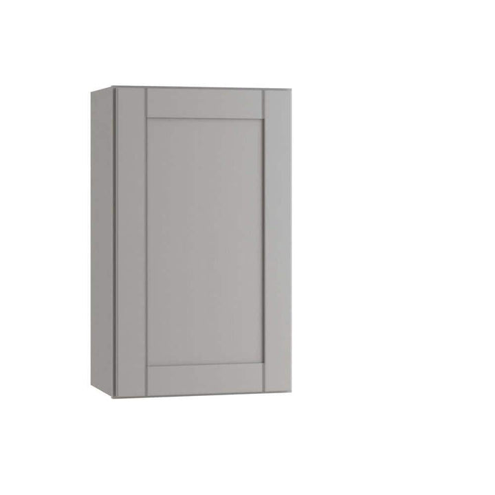 Contractor Express Cabinets Arlington Veiled Gray Plywood Shaker Stock Assembled Wall Kitchen Cabinet Soft Close 15 in W x 12 in D x 42 in H