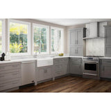 Contractor Express Cabinets Arlington Veiled Gray Plywood Shaker Stock Assembled Wall Kitchen Cabinet Soft Close 30 in W x 12 in D x 24 in H