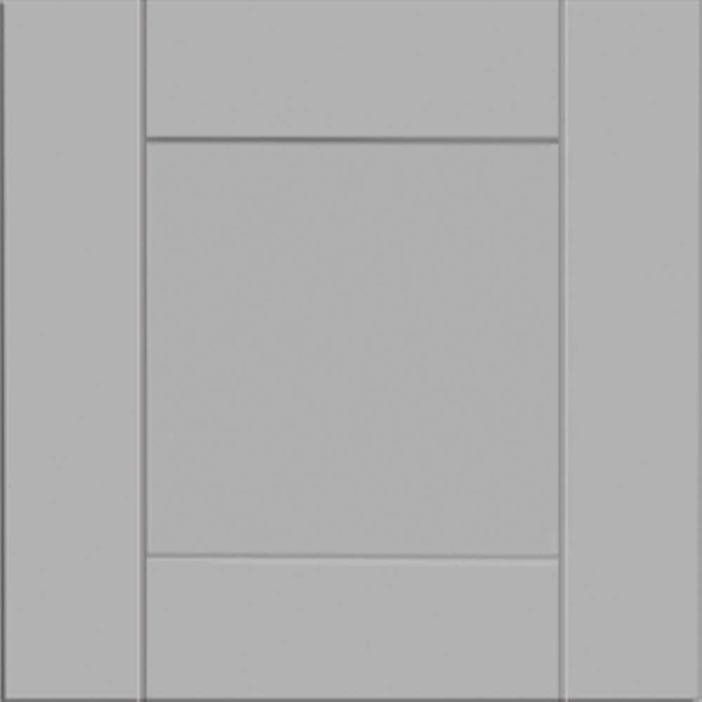 Contractor Express Cabinets Arlington Veiled Gray Plywood Shaker Stock Assembled Wall Kitchen Cabinet Soft Close 30 in W x 12 in D x 36 in H