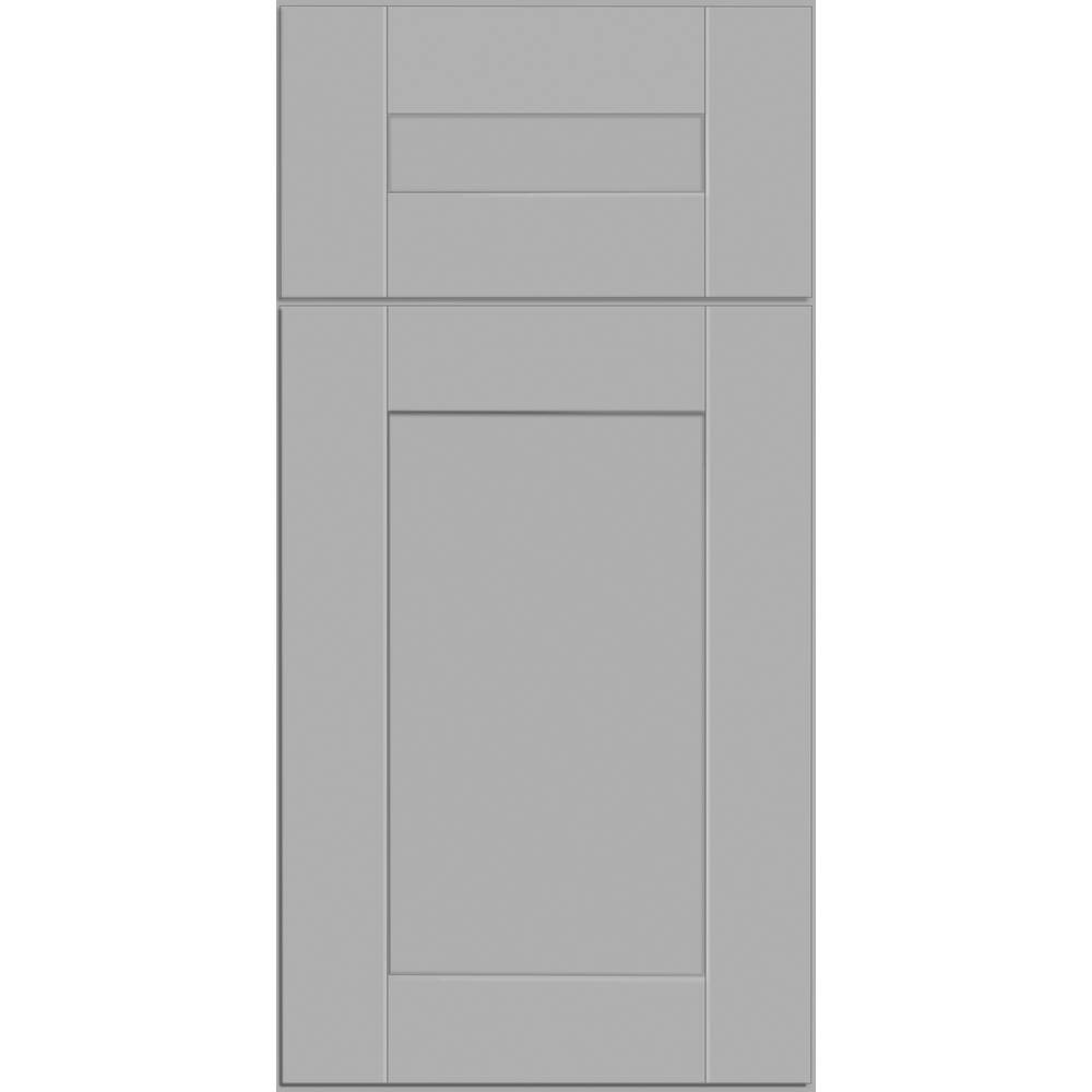 Contractor Express Cabinets Arlington Veiled Gray Plywood Shaker Stock Assembled Wall Kitchen Cabinet Soft Close 33 in W x 12 in D x 30 in H