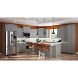 Contractor Express Cabinets Arlington Veiled Gray Plywood Shaker Stock Assembled Wall Kitchen Cabinet Soft Close 36 in W x 12 in D x 36 in H