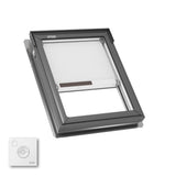 VELUX Fixed Deck Mount Skylight - White Solar Powered Shade image 20