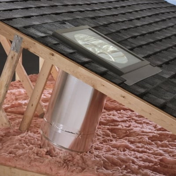 VELUX 14 in. Flat Glass Rigid Sun Tunnel® Skylight with Low Profile Metal Flashing image 2